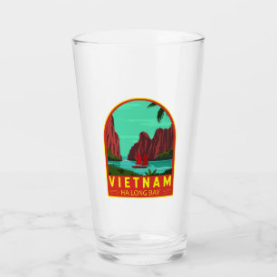 Verre Ha Long Bay Vietnam Travel Vintage Art