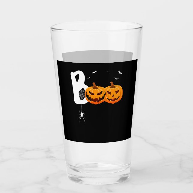 Verre Halloween Boo Scanner Citrouilles Spider Trick ou  (Devant)
