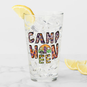 Verre Halloween Camping   Jeu de mots