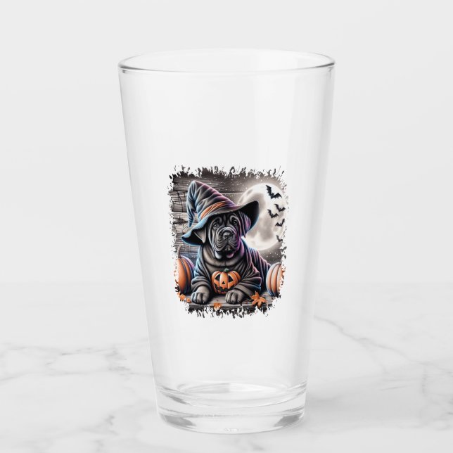 Verre Halloween Canne Corso Dog (Devant)