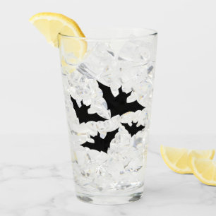 Verre Halloween chauves-souris noires cool éffrayant