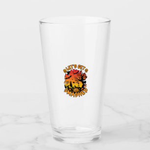 Verre Halloween Citrouille Arbre Chauve-Souris Effrayant
