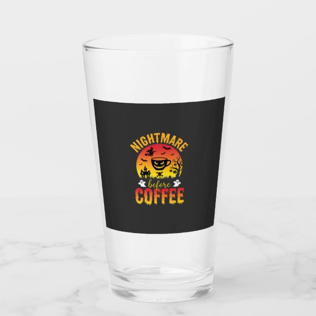 Verre Halloween Coffee Nightmare Before Coffee Spooky Ve (Devant)
