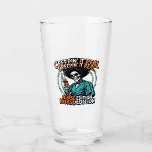 Verre Halloween Creepin It Real! Édition infirmière T-sh