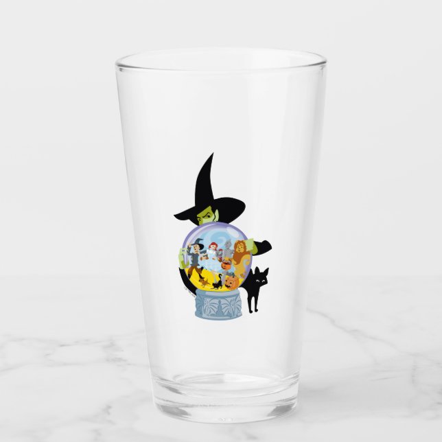 Verre Halloween en cristal de sorcière méchante (Devant)