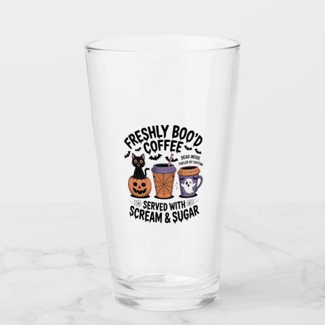 Verre Halloween fraîchement Boo'd Café (Devant)