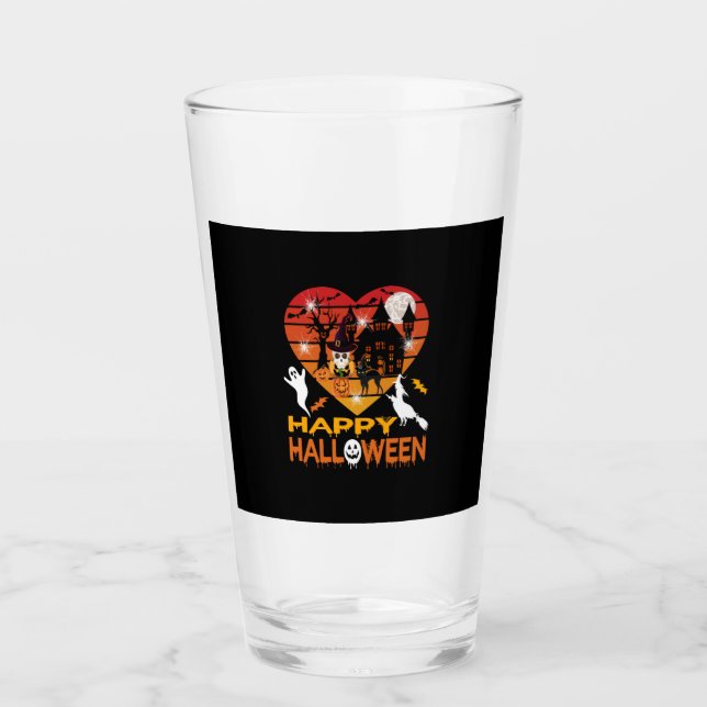 Verre Halloween It Haunted Me Day and Night (Devant)