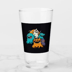 Verre Halloween/Monster/octobre/automne