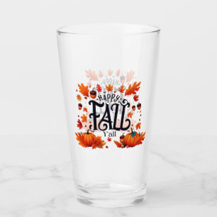 Verre Happy Fall Y'all classique