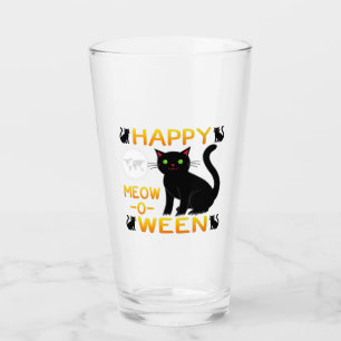 Verre Happy Meow-O-Ween - Chats noirs