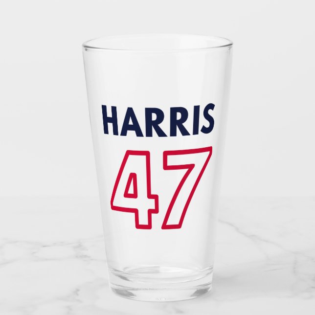 Verre Harris 47 III - Kamala Harris Pour Président (Devant)