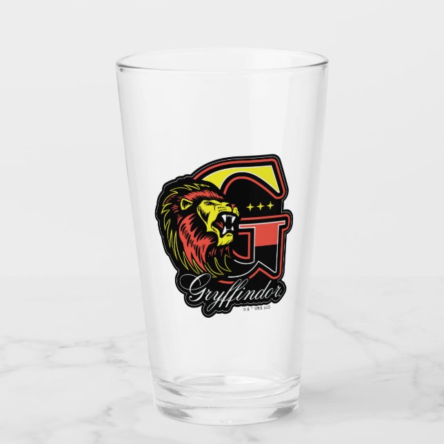 Verre HARRY POTTER™ | Badge sportif GRYFFINDOR™ (Devant)