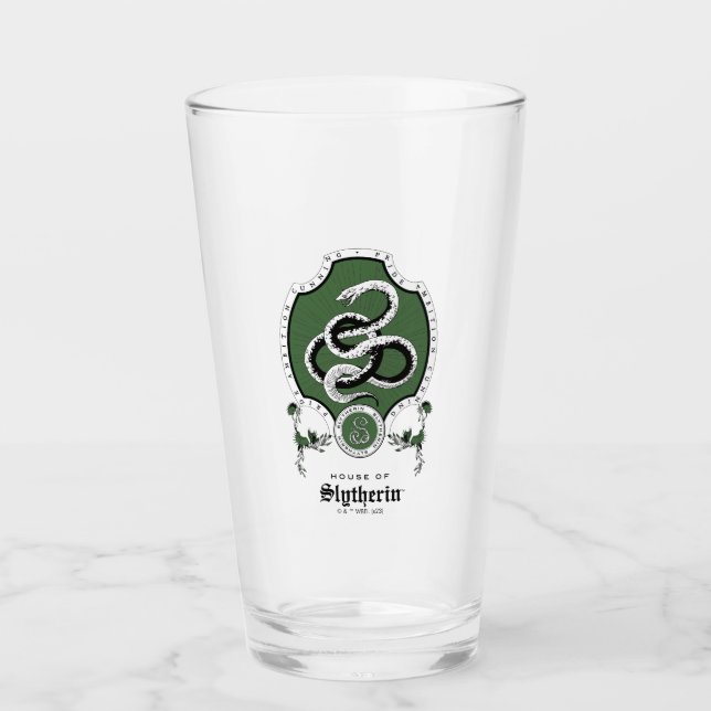 Verre HARRY POTTER™ | Delicate Sketch SLYTHERIN™ Crest (Devant)