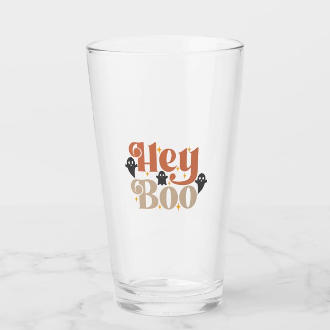Verre Hé Boo Boho Halloween Hé Boo Fantôme (Devant)