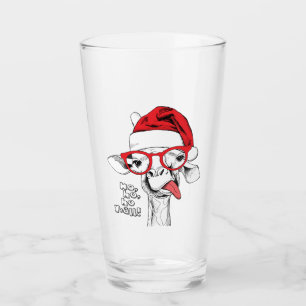 Verre Hipster Christmas Giraffe   Vacances