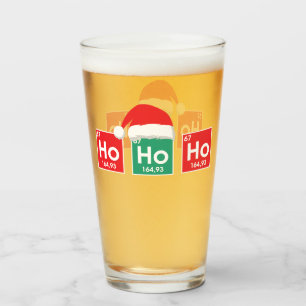 Verre Ho Ho Ho   Tableau périodique de Noël Humour Nerd