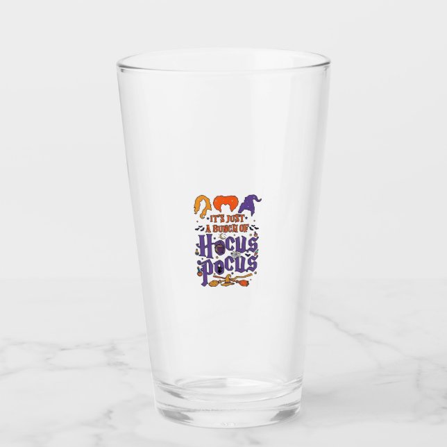 Verre Hocus Pocus Halloween Sorcières Chaudron Balai Cha (Devant)