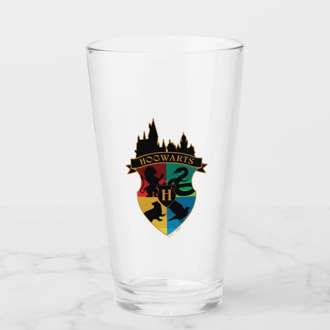 Verre HoGWARTS™ Castle Crest House Insigne de fierté (Devant)
