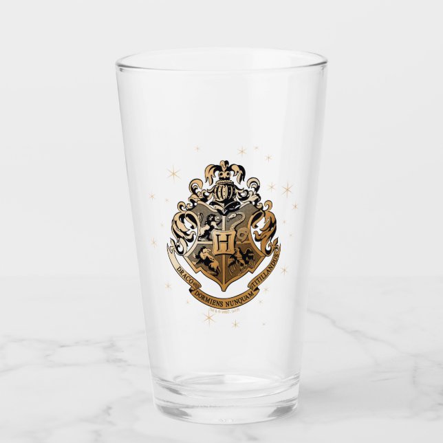 Verre HOGWARTS™ Crest doré (Devant)
