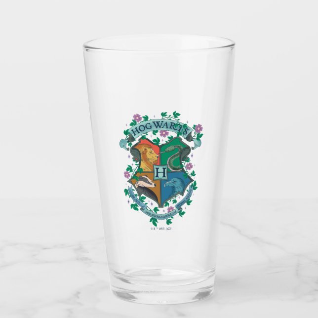 Verre HOGWARTS™ Floral Crest (Devant)