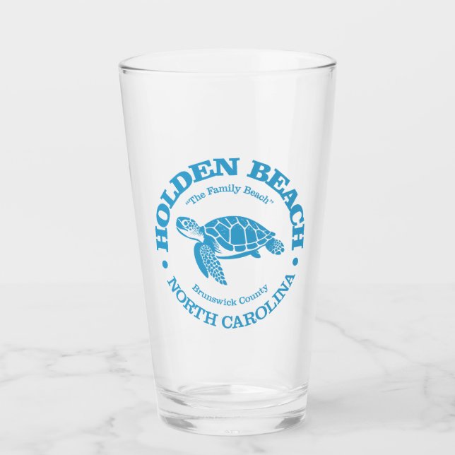 Verre Holden Beach (tortue de mer) (Devant)