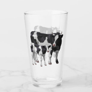 Verre Holstein Cow & Cute Calf