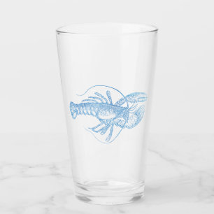 Verre Homard bleu