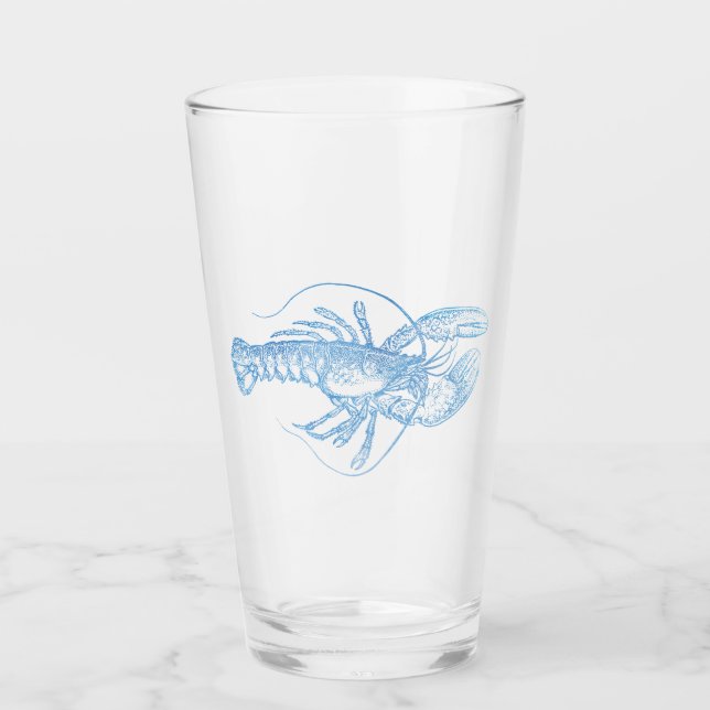 Verre Homard bleu (Devant)