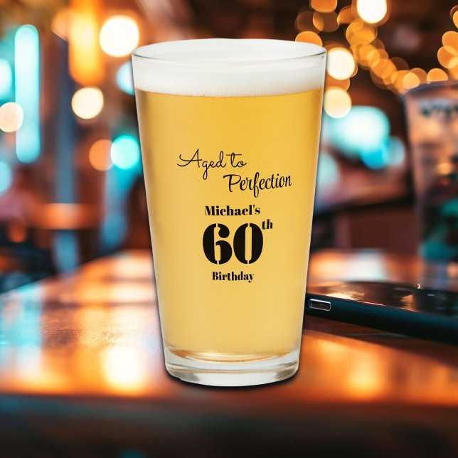 Verre Hommes 60 ans Fête d'anniversaire Parfaite (Créateur téléchargé)