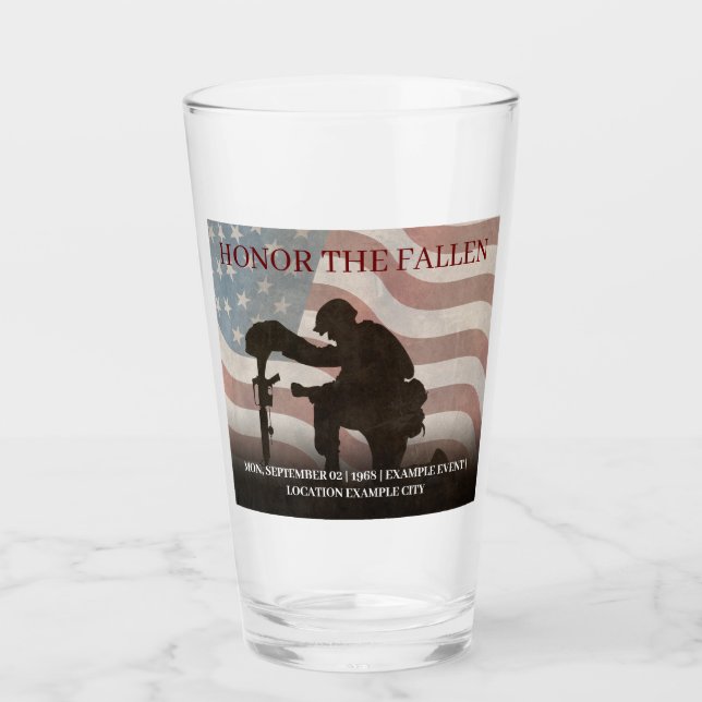 Verre Honorez les Morts (Devant)