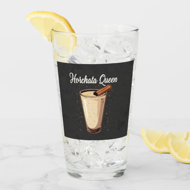 Verre Horchata Queen Mexicaine Espagnol Boisson (Devant glace)