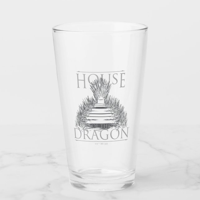Verre HOUSE of the Dragon | Iron Throne Graphic (Devant)