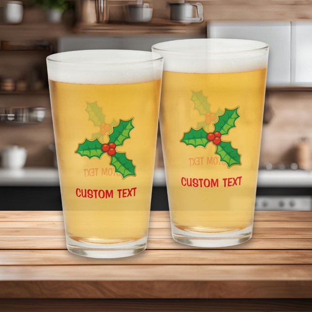Verre Houx de Noël (Créateur téléchargé)