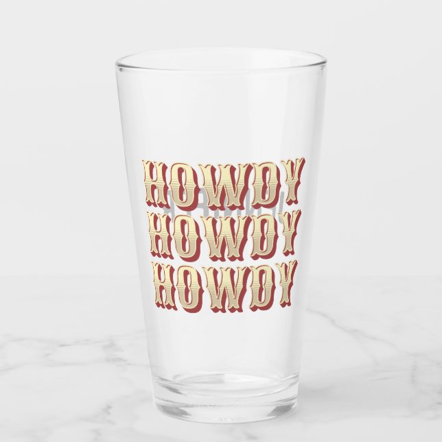 Verre Howdy Howdy Howdy (Devant)