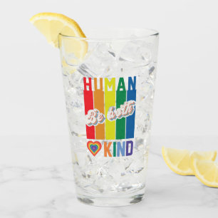 Verre Humain Soyez gentil Arc-en-ciel LGBTQ