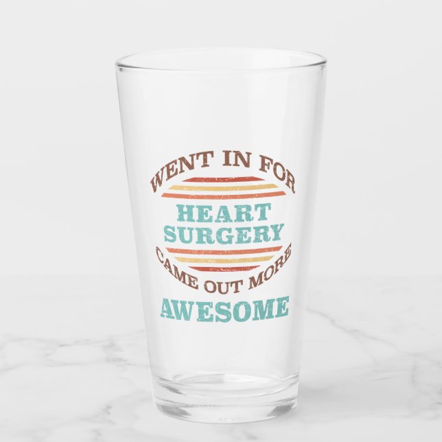 Verre Humour de récupération de chirurgie cardiaque (Devant)