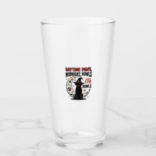 Verre Hurlements de chien Halloween minuit