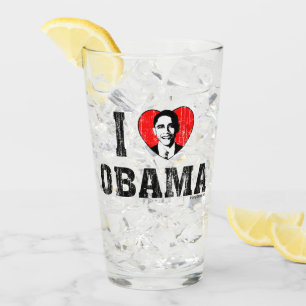 Verre I coeur Obama