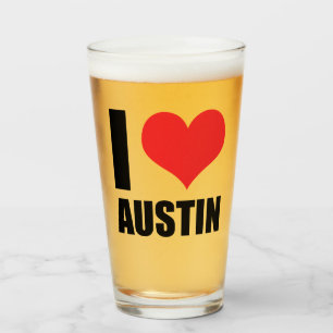 Verre I Love Austin