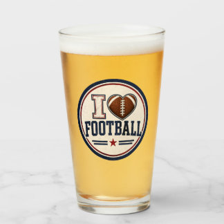 Verre I Love Football Tumbler Glass | Football Lover Spo