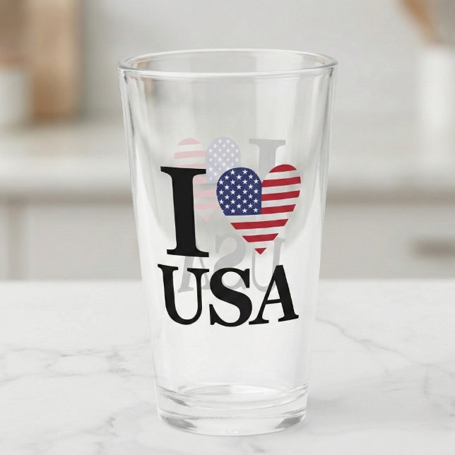VERRE "I ❤️ USA" (Toast to the USA.)