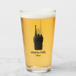 Verre Icône Fu*k Sur L'Icône Drôle Walkie Talkie