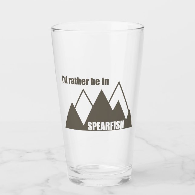 Verre I'd Rather Be In Spearfish South Dakota Mountain (Devant)