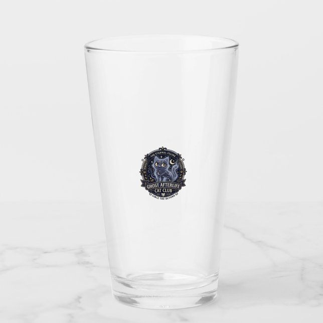 Verre Idée cadeau chat après-vie fantôme papa chat - Apr (Devant)