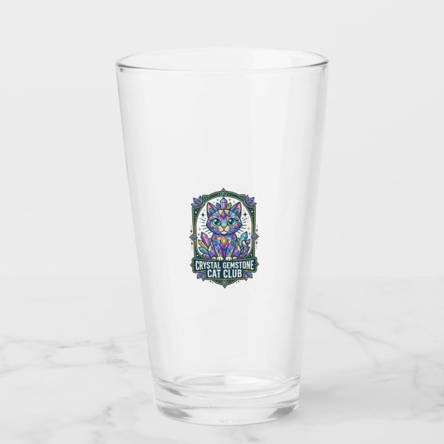 Verre Idée cadeau chat maman Crystal Gemstone - Crystal  (Devant)