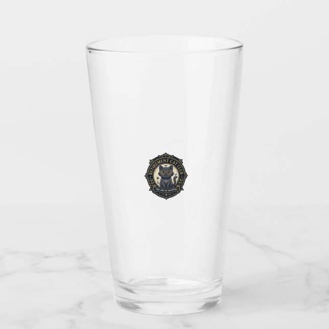Verre Idée cadeau chat papa chat retraite - Chat de retr (Devant)