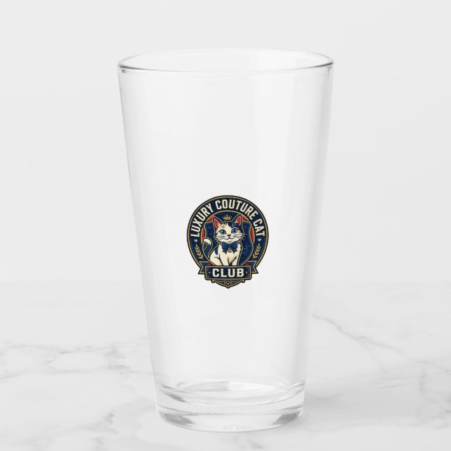 Verre Idée cadeau pour maman chat de luxe couture - Luxe (Devant)