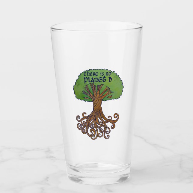 Verre Il n'y a pas de planète B (Devant)