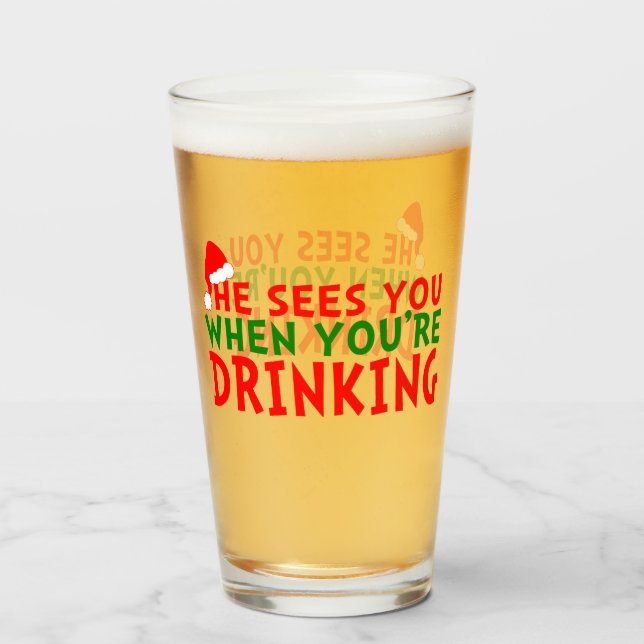 Verre Il te voit quand tu bois (Dos (rempli))