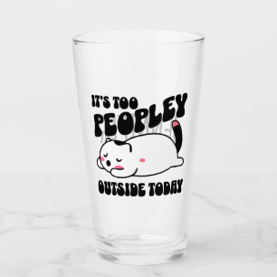 Verre Il y a trop de monde dehors aujourd'hui